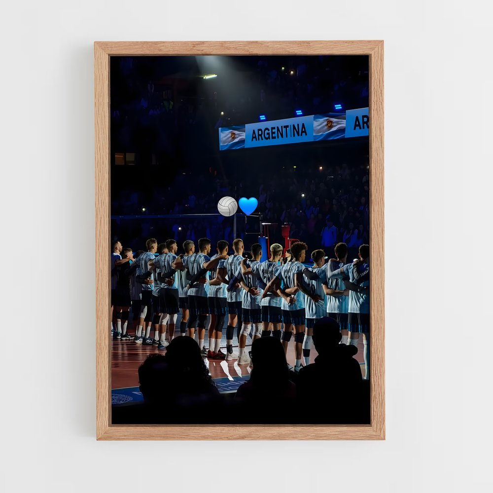 Poster Argentina National – affiche Volleyball (vue 4)